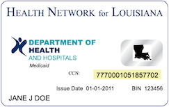 Louisiana Medicaid Card