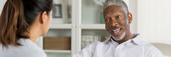 Therapy session happy patient